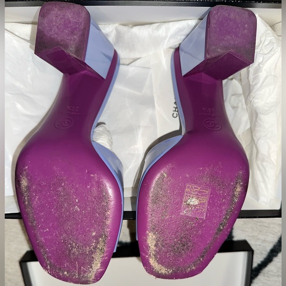 Chanel patent purple polly pocket mule 36.5 - Picture 5 of 5